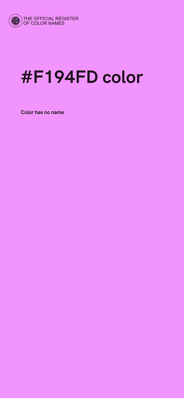 #F194FD color image