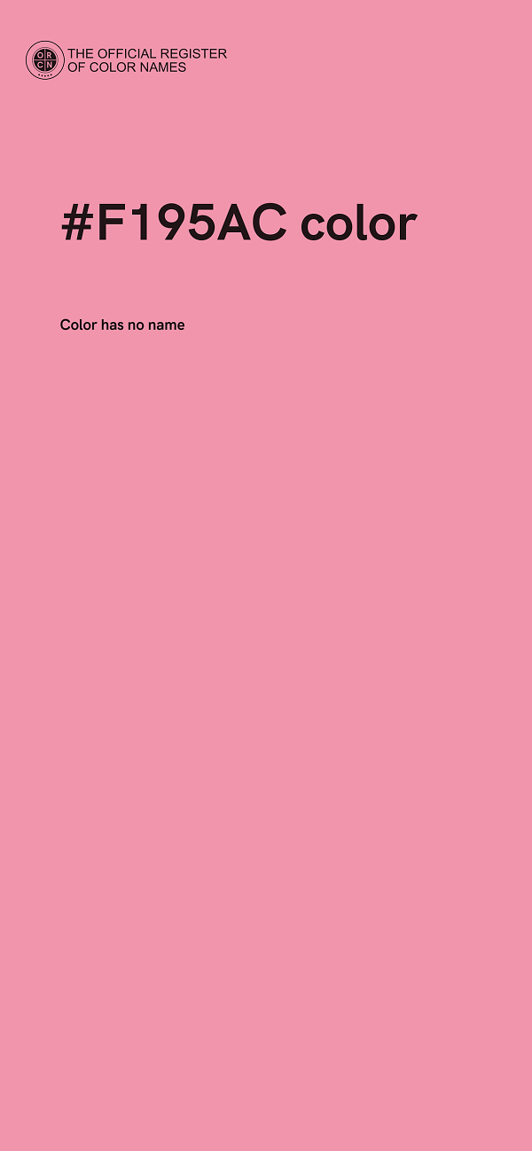 #F195AC color image