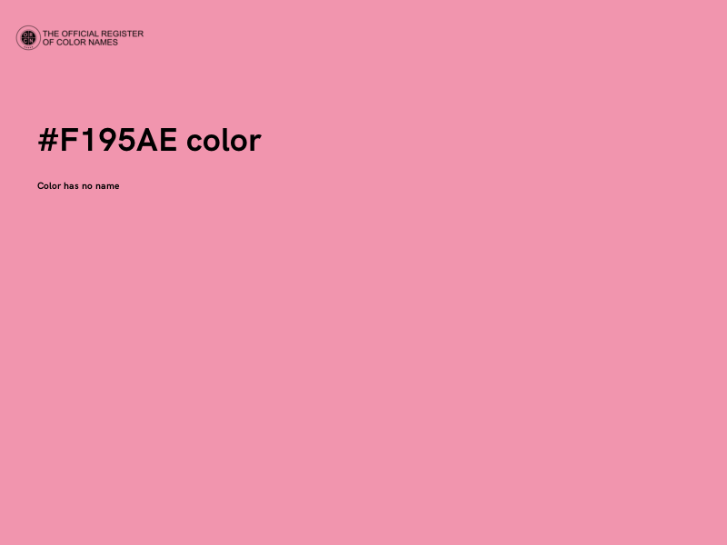 #F195AE color image