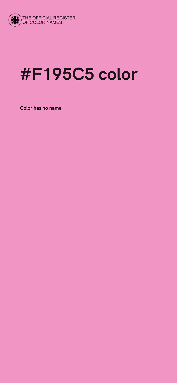 #F195C5 color image