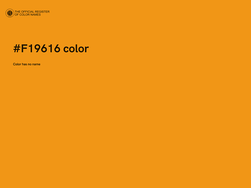 #F19616 color image