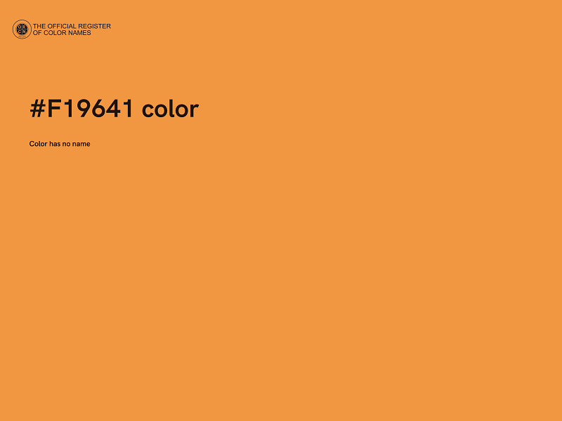 #F19641 color image