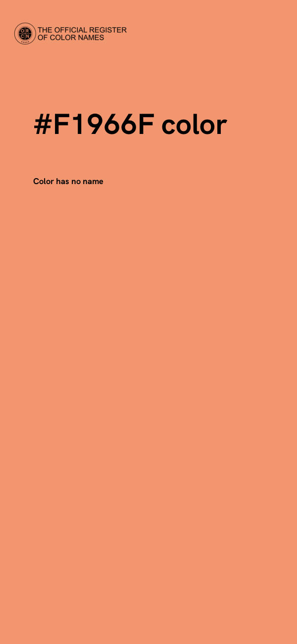 #F1966F color image