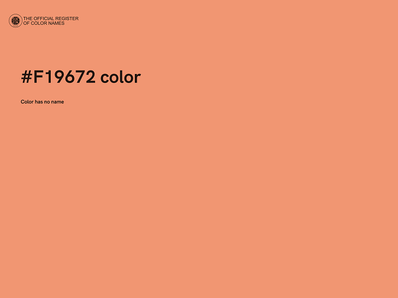#F19672 color image