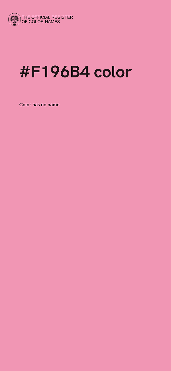 #F196B4 color image
