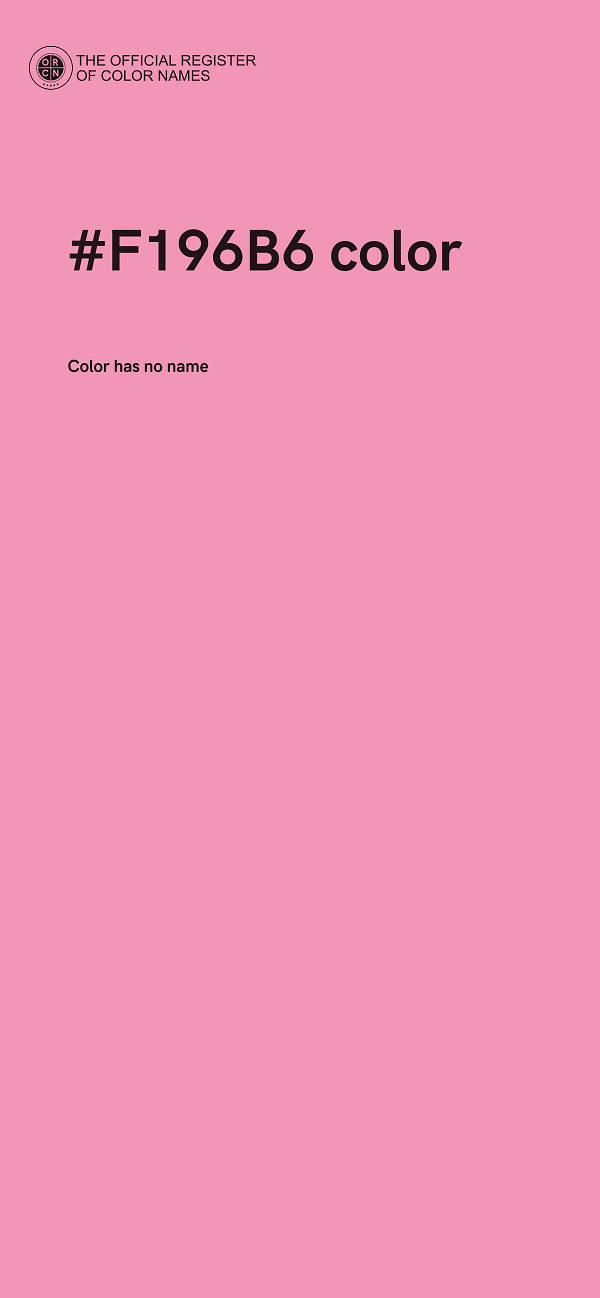 #F196B6 color image