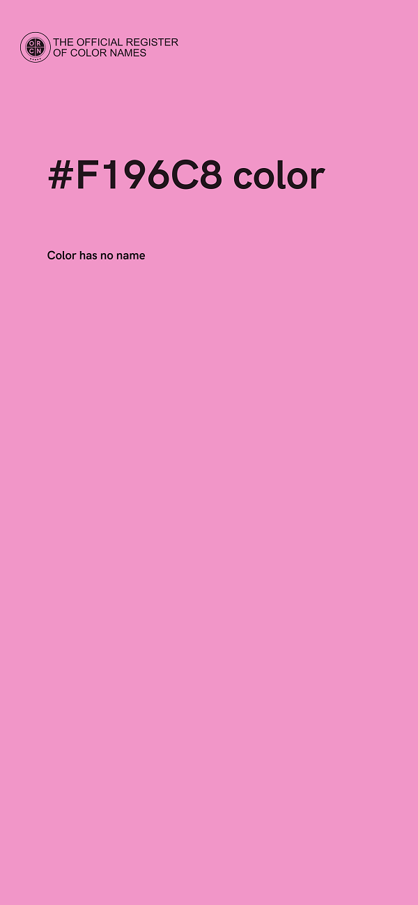 #F196C8 color image