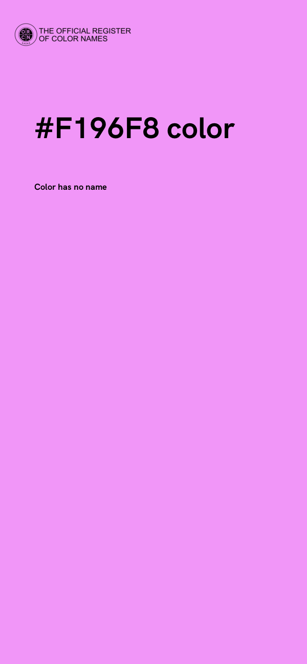 #F196F8 color image