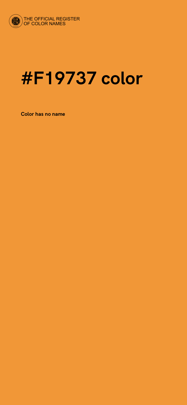 #F19737 color image