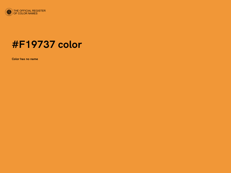 #F19737 color image