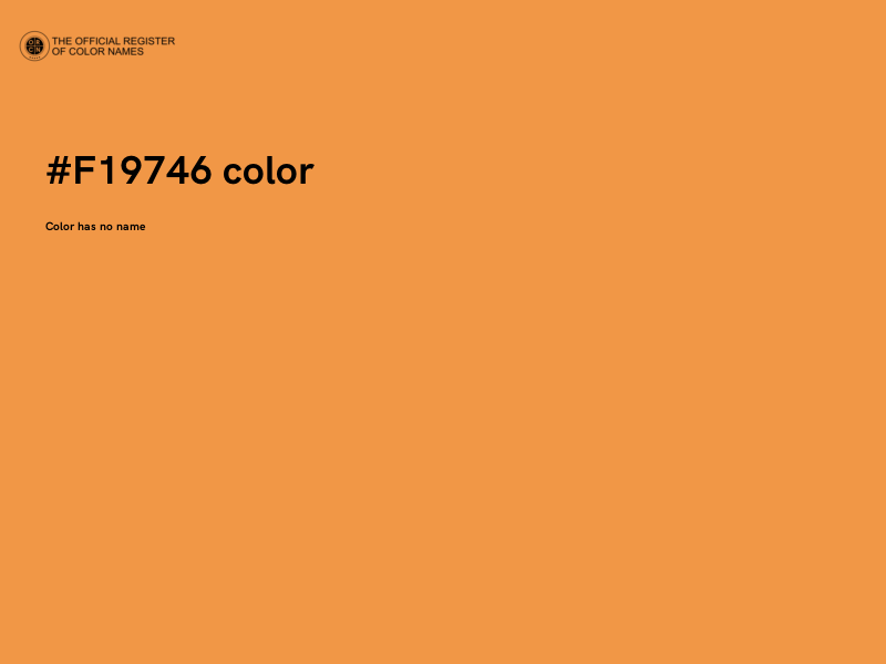 #F19746 color image