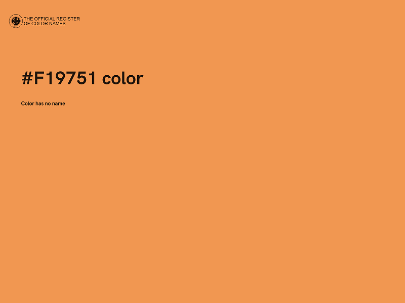 #F19751 color image