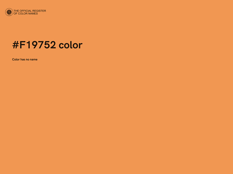 #F19752 color image