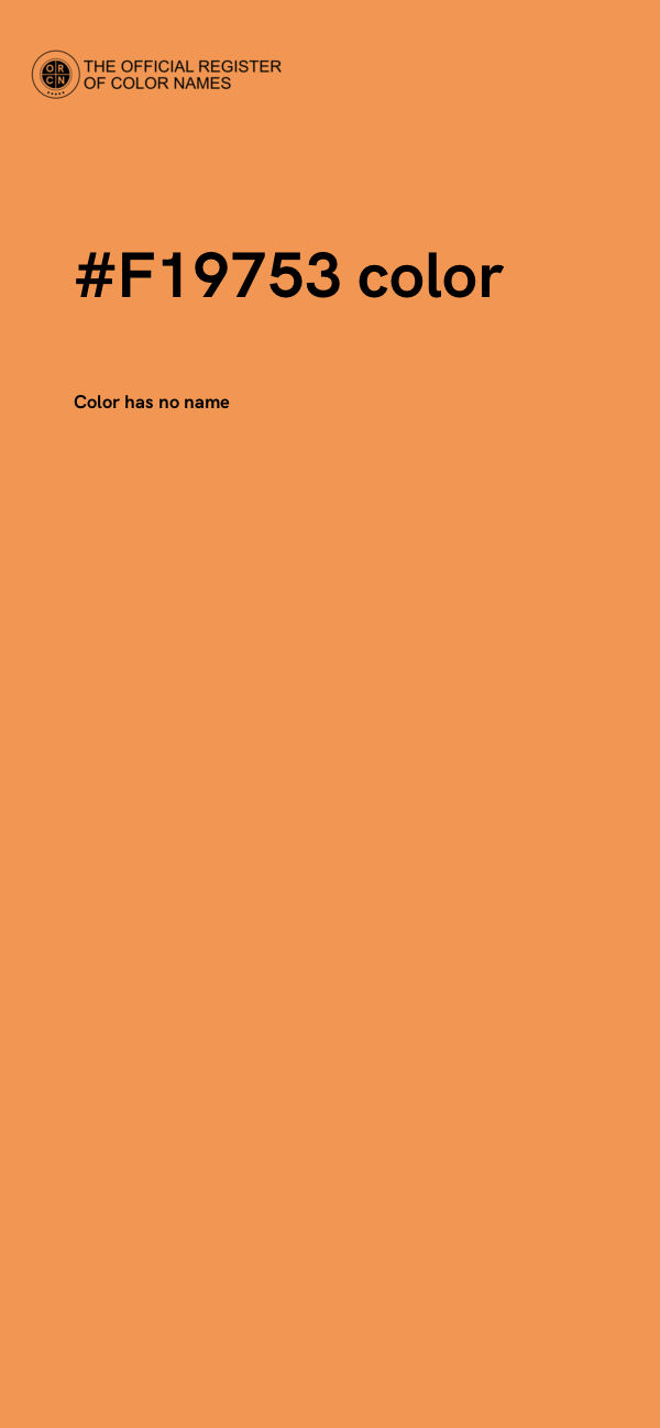 #F19753 color image
