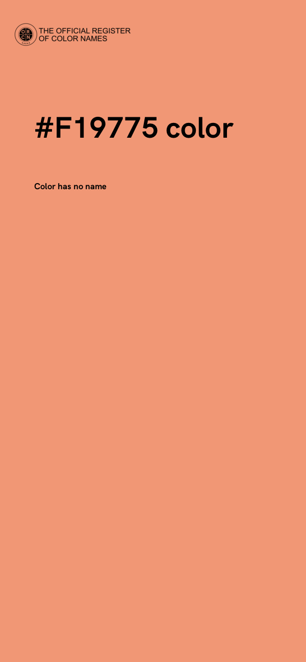 #F19775 color image