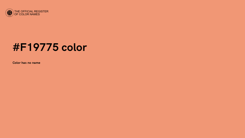#F19775 color image