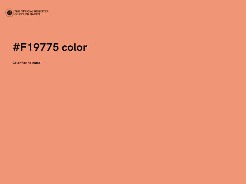 #F19775 color image