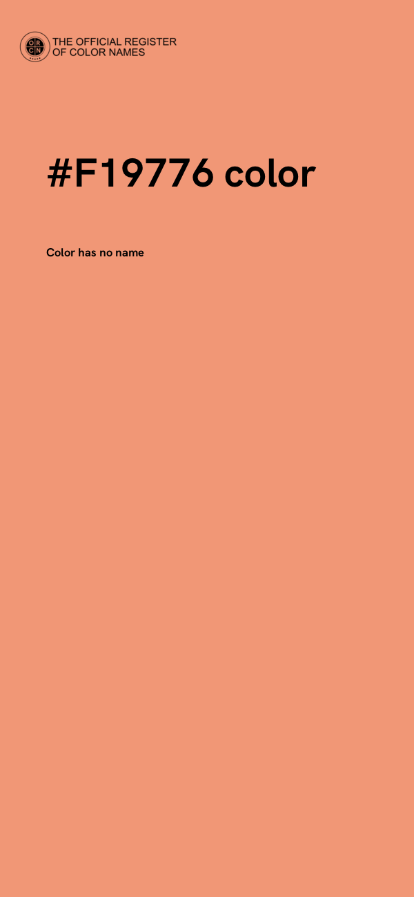 #F19776 color image