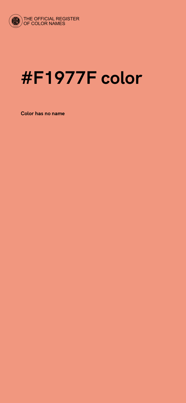 #F1977F color image