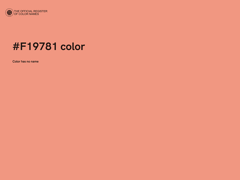 #F19781 color image