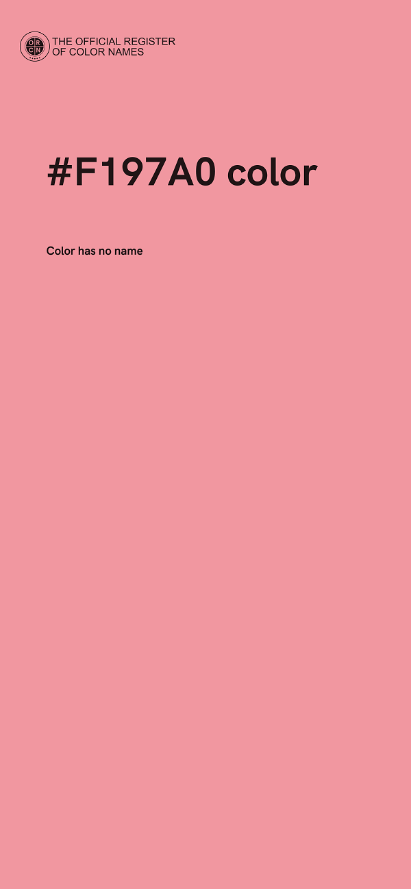 #F197A0 color image