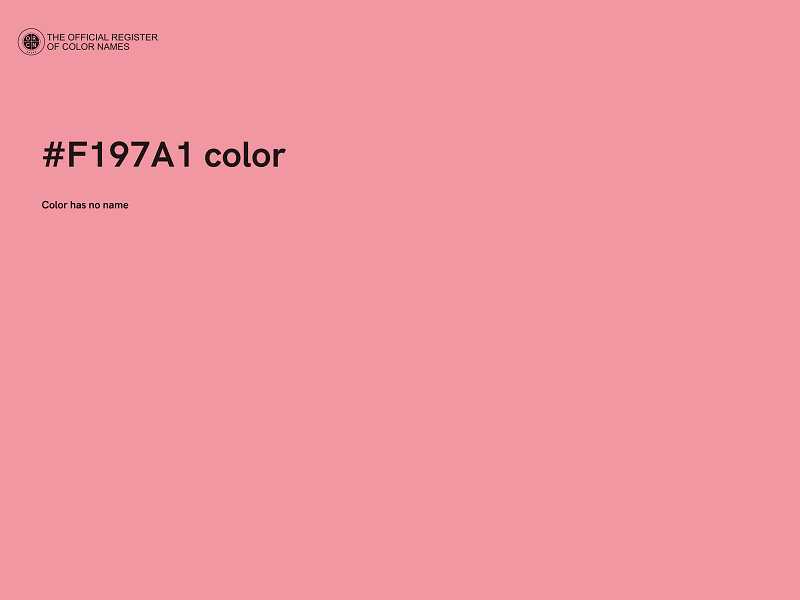 #F197A1 color image