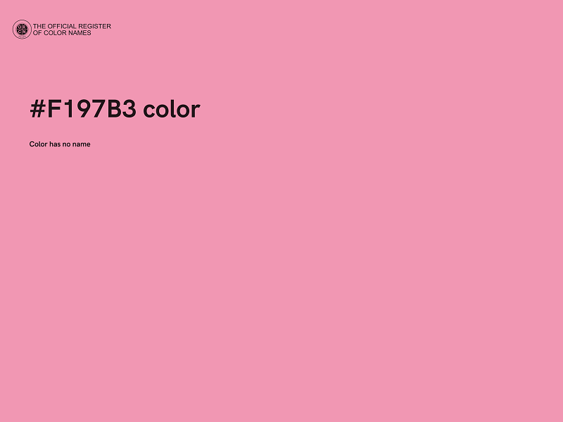 #F197B3 color image