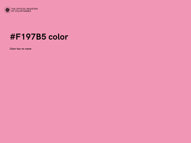 #F197B5 color image