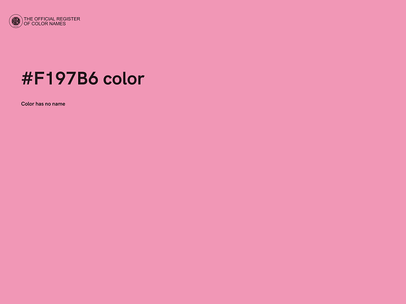 #F197B6 color image