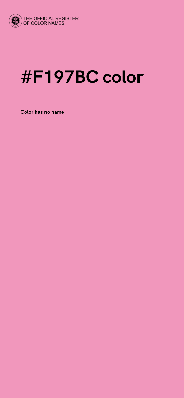 #F197BC color image