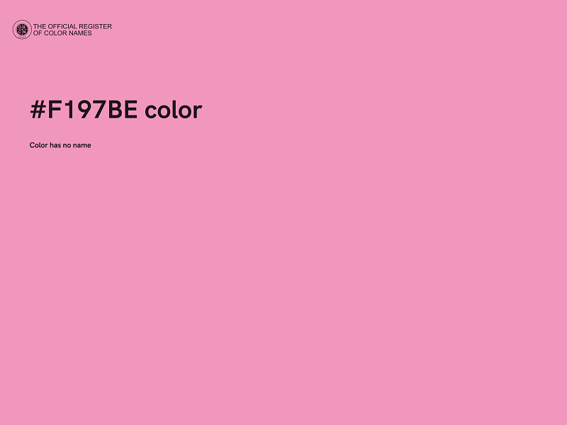 #F197BE color image