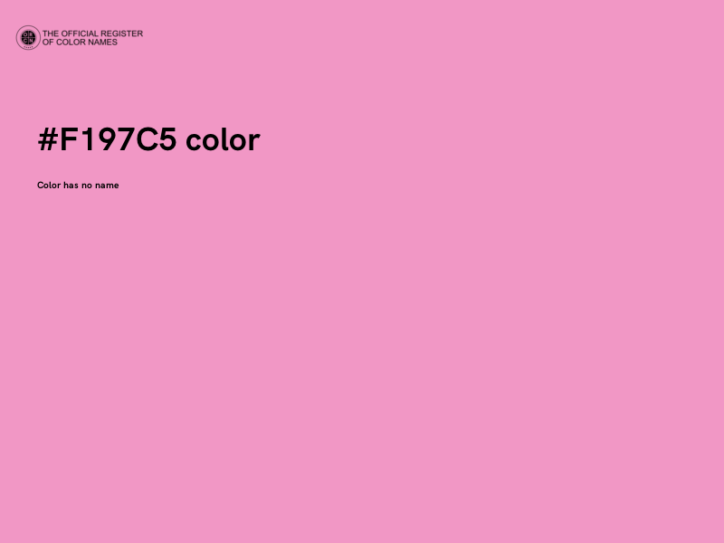 #F197C5 color image