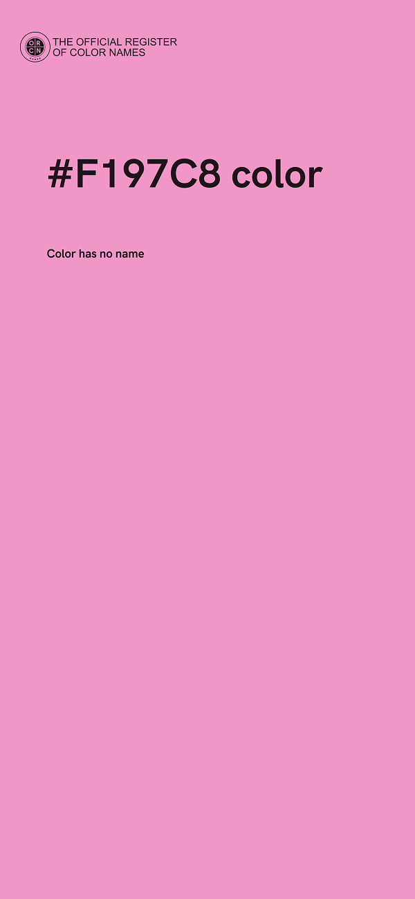 #F197C8 color image