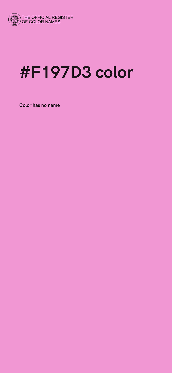 #F197D3 color image