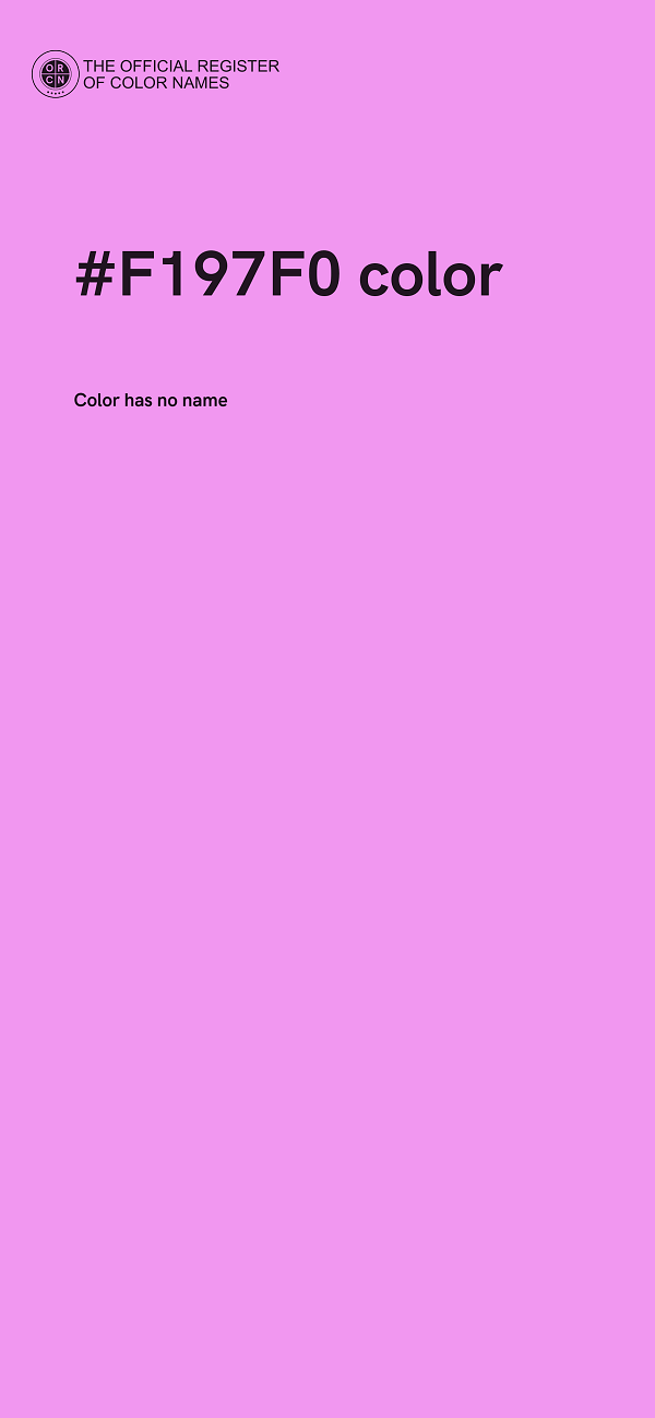 #F197F0 color image