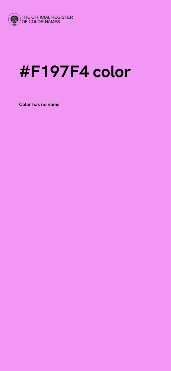 #F197F4 color image