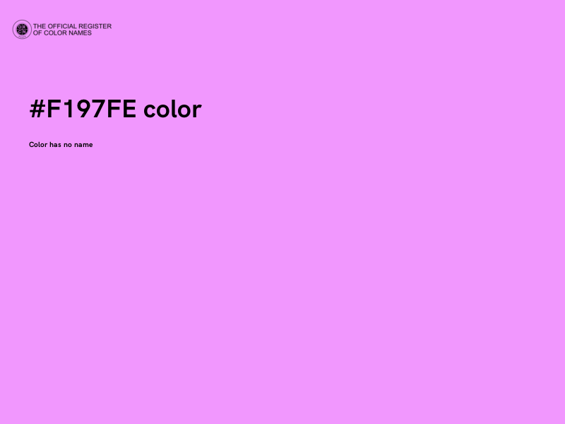 #F197FE color image