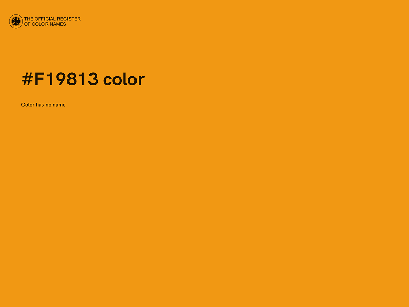 #F19813 color image