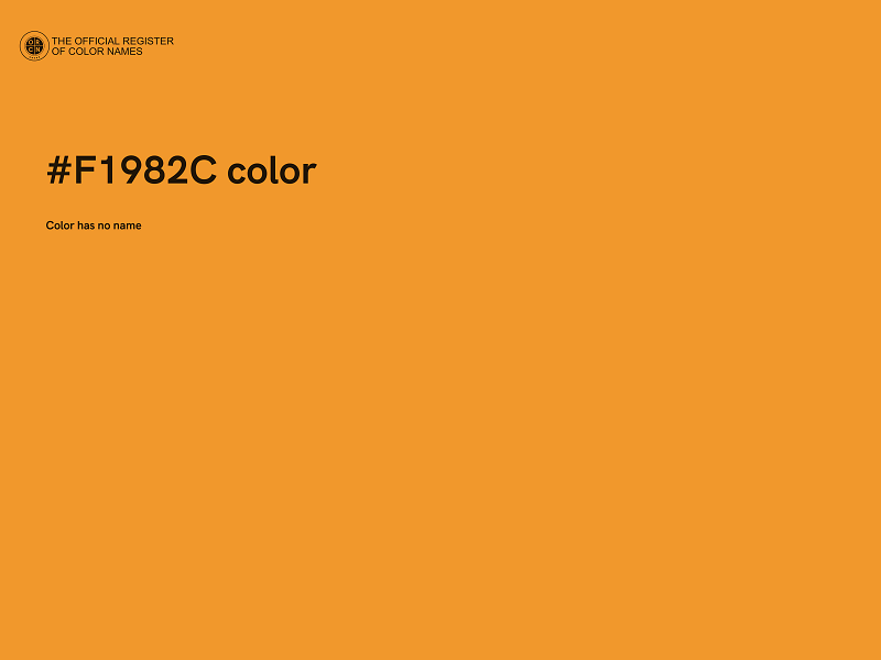 #F1982C color image