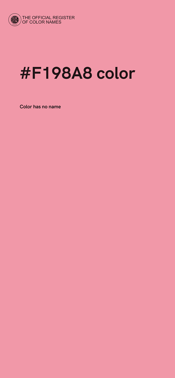 #F198A8 color image
