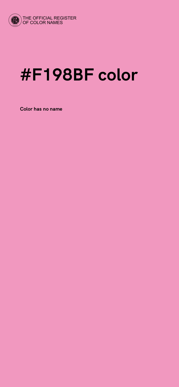 #F198BF color image