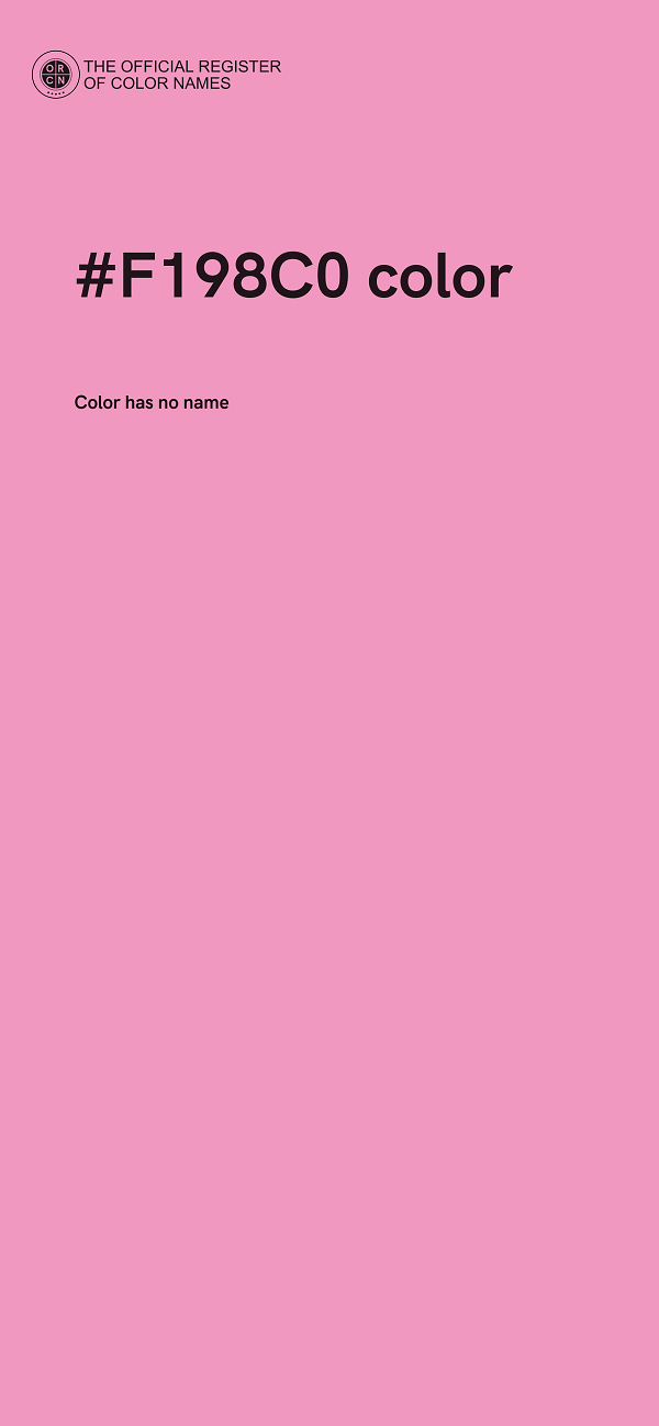 #F198C0 color image