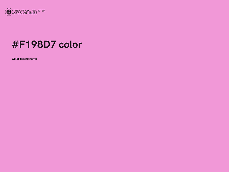 #F198D7 color image