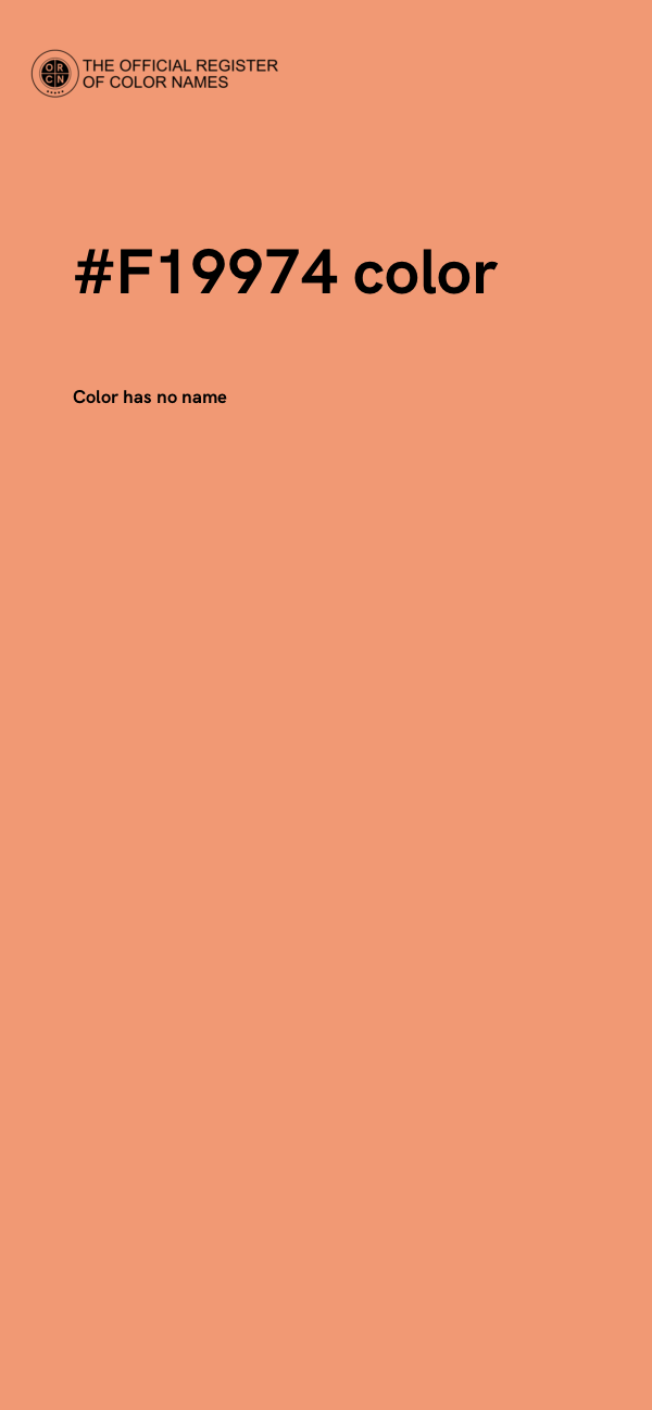 #F19974 color image
