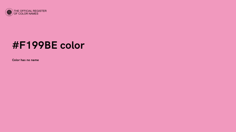 #F199BE color image