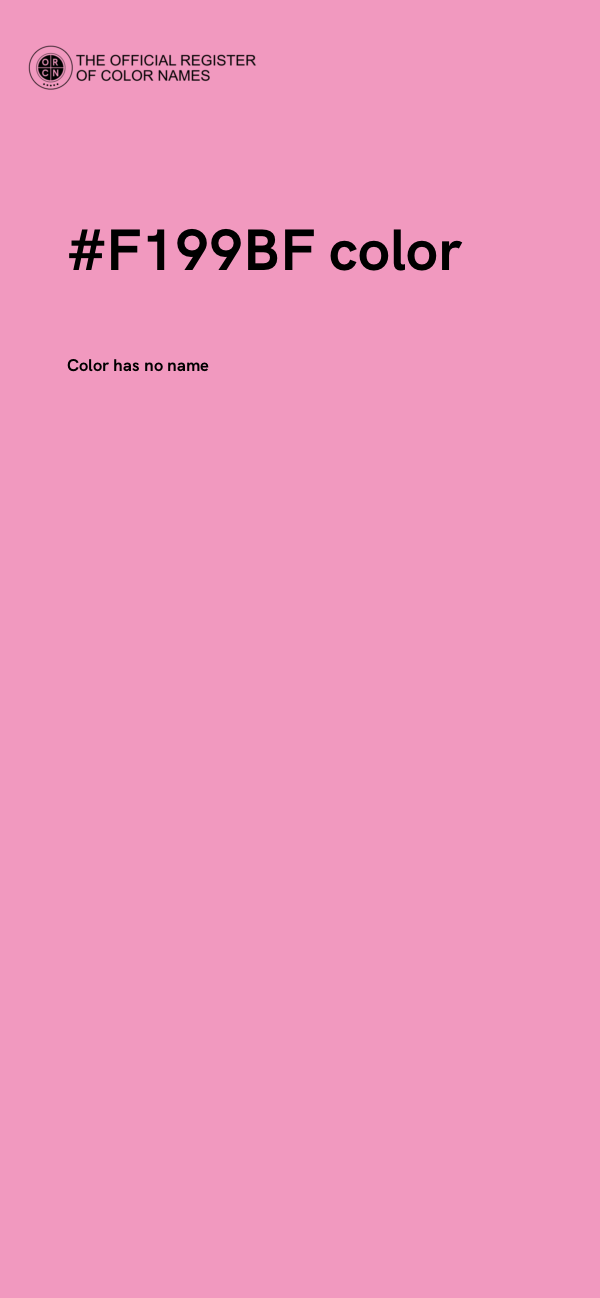 #F199BF color image