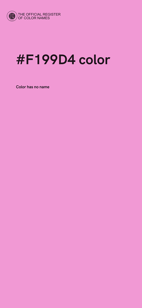 #F199D4 color image