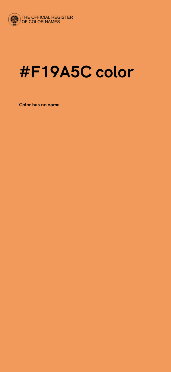 #F19A5C color image