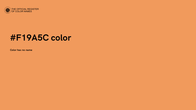 #F19A5C color image