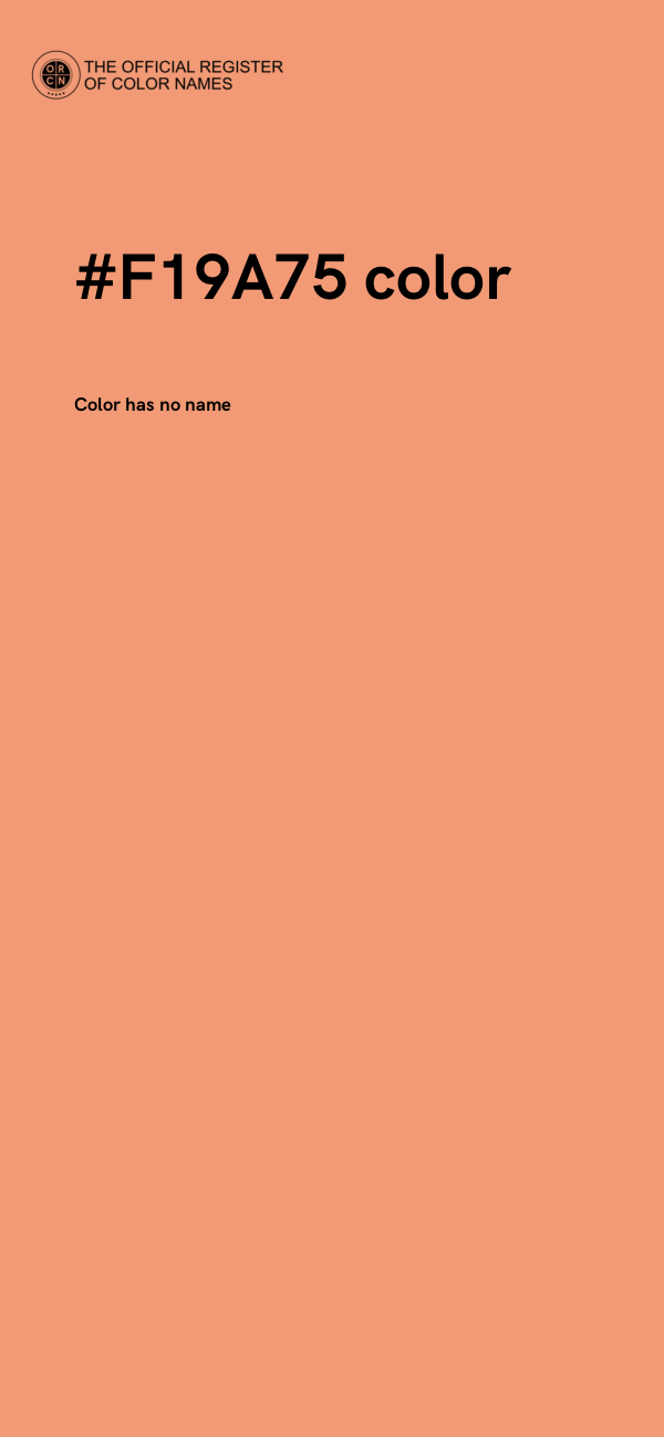 #F19A75 color image